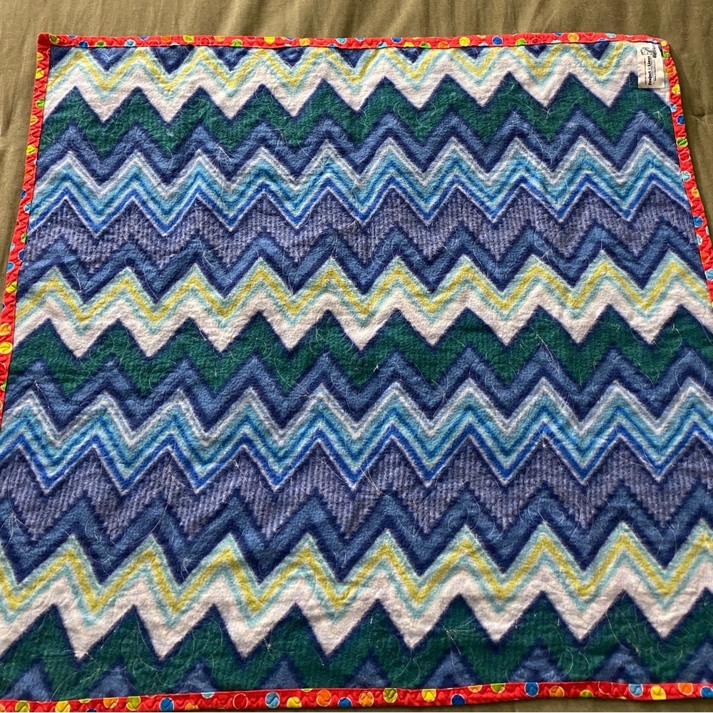 Project Linus Colorful Monster Pattern Quilt OSB - Picture 2 of 7